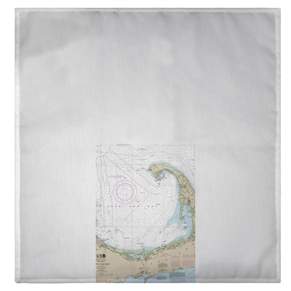 Cape Cod Bay, MA Nautical Map Guest Towel. Picture 2