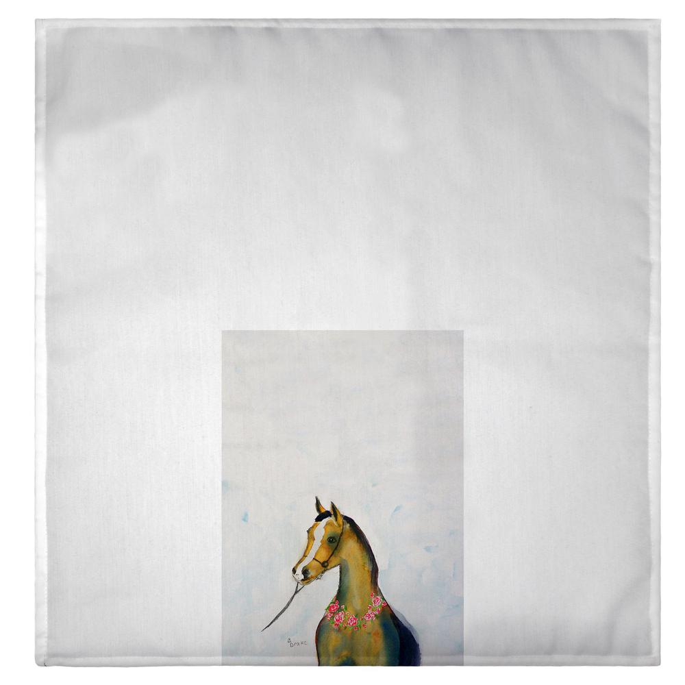 Horse and Garland Guest Towel. Picture 2
