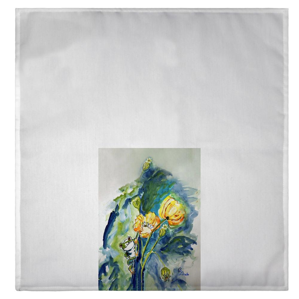 Frog & Flower Guest Towel. Picture 2