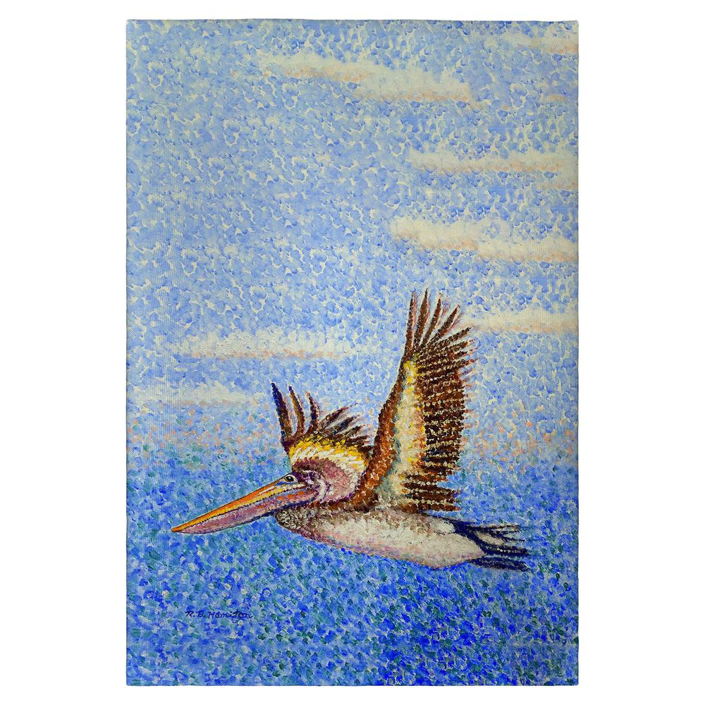 Flying Pelican Guest Towel. Picture 1