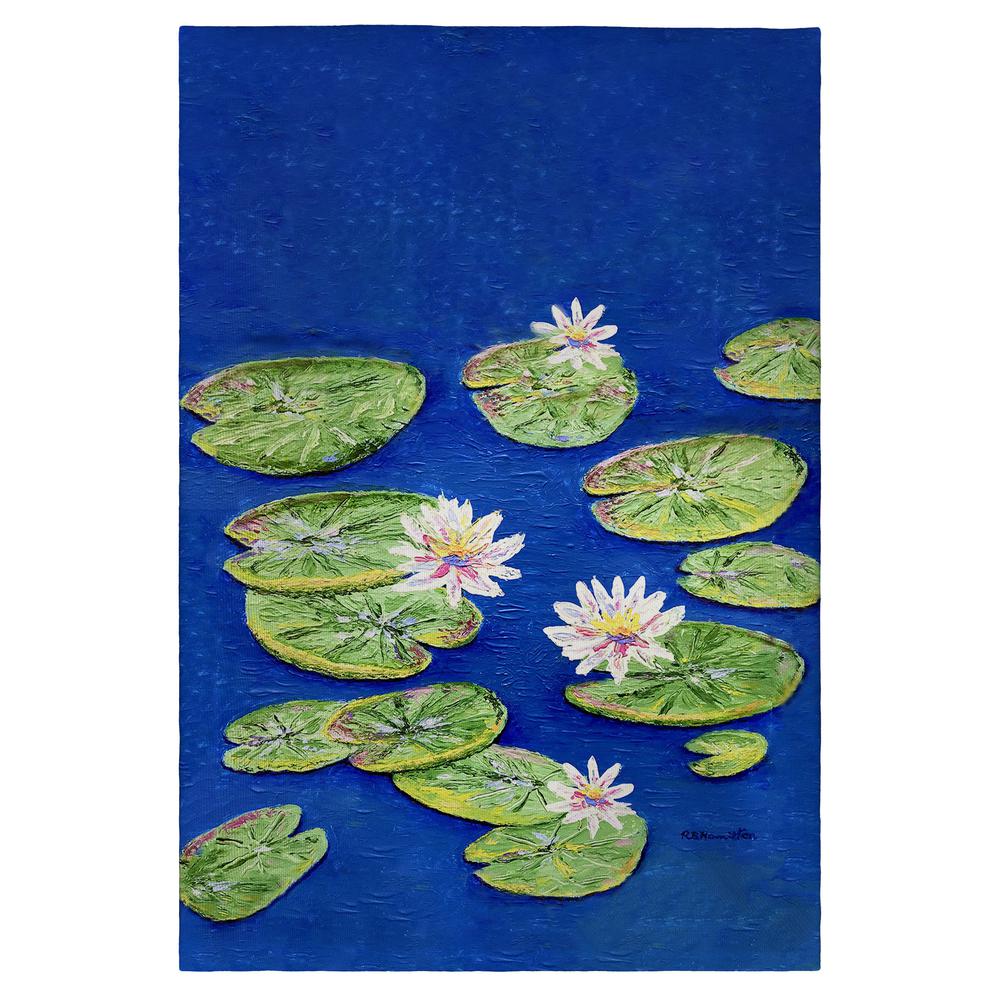 Lily Pads Guest Towel. Picture 1