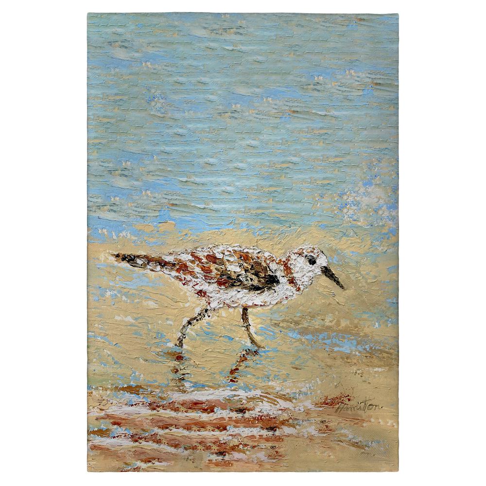 Lone Sandpiper Guest Towel. Picture 1