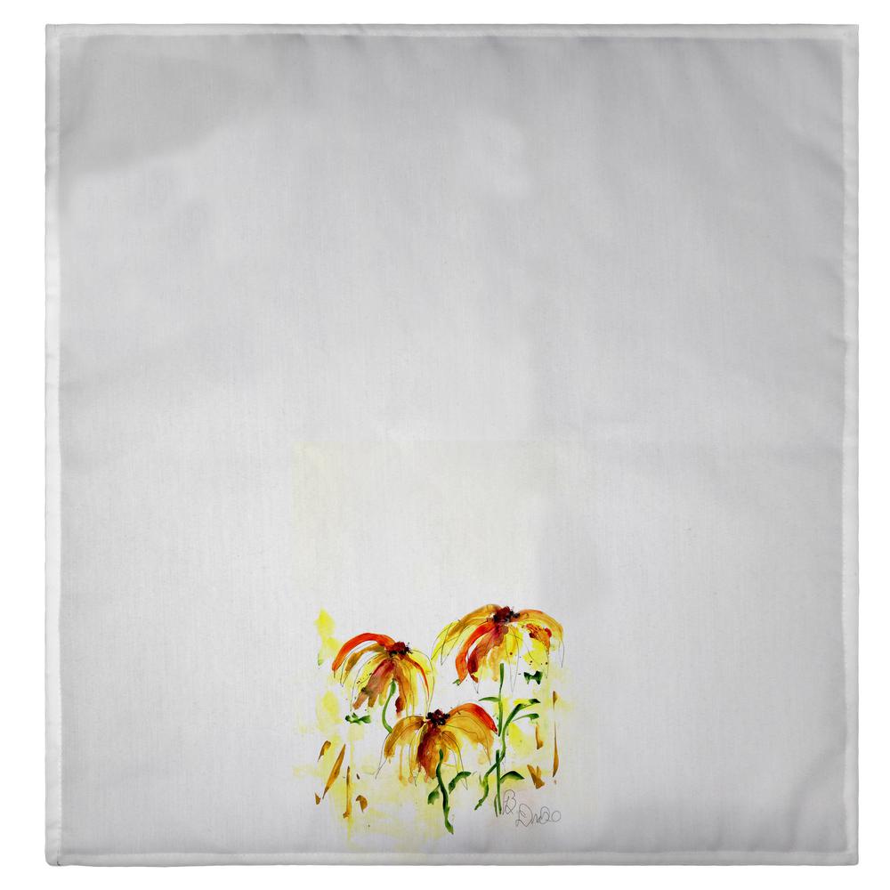 Yellow Flowers Guest Towel. Picture 2