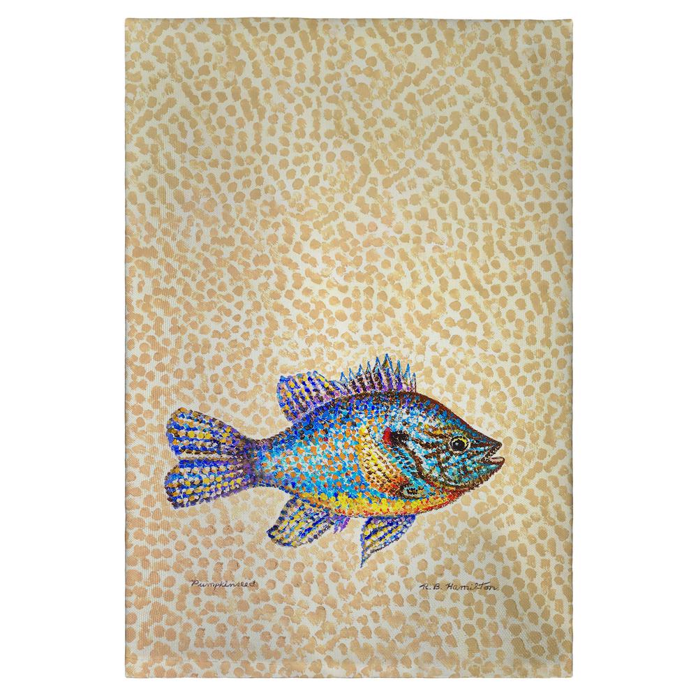 Pumpkinseed Fish Guest Towel. Picture 1