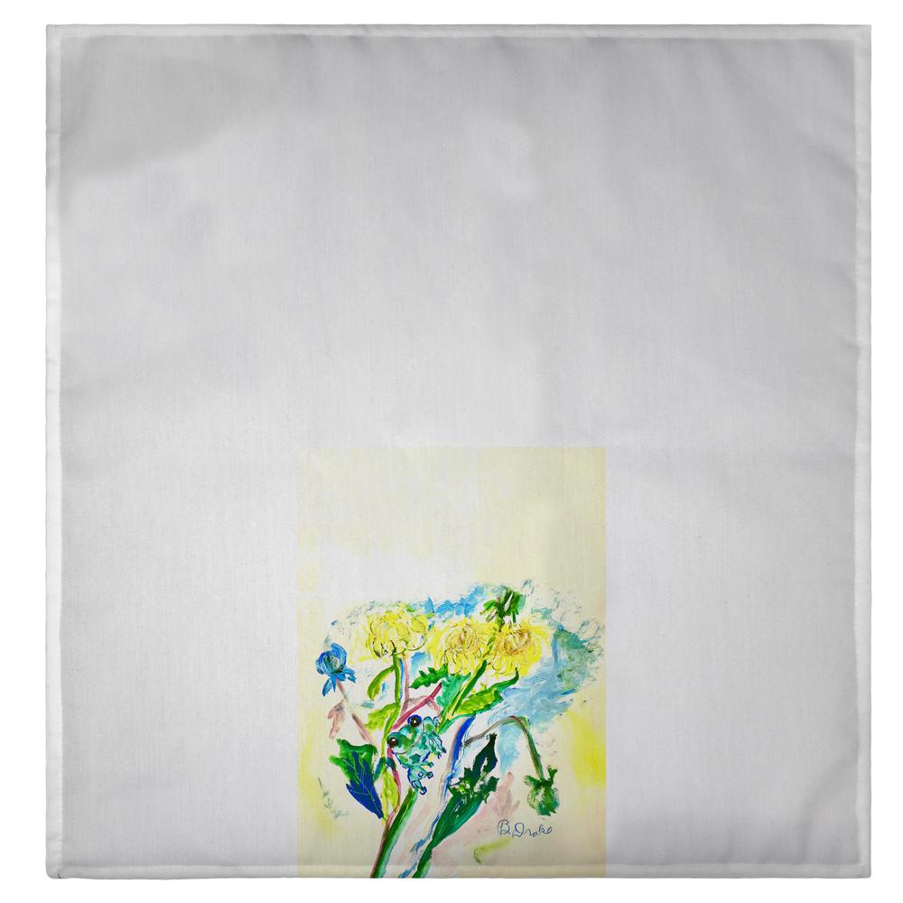 Frog & Flowers Guest Towel. Picture 2
