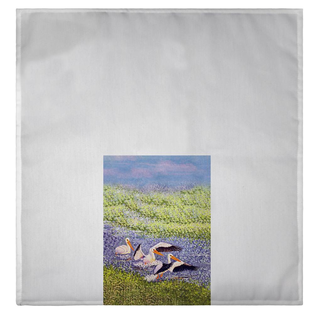White Pelican Wings Guest Towel. Picture 2