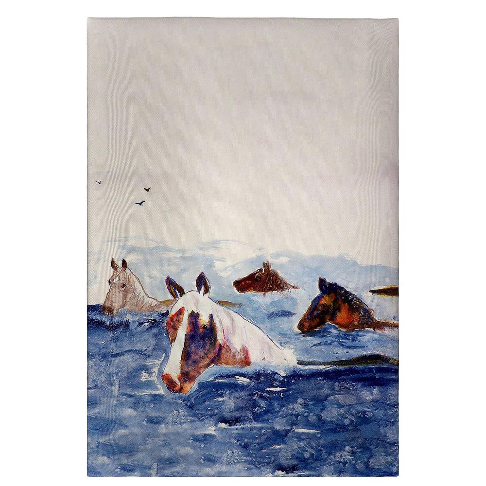 Chincoteague Ponies Guest Towel. Picture 1