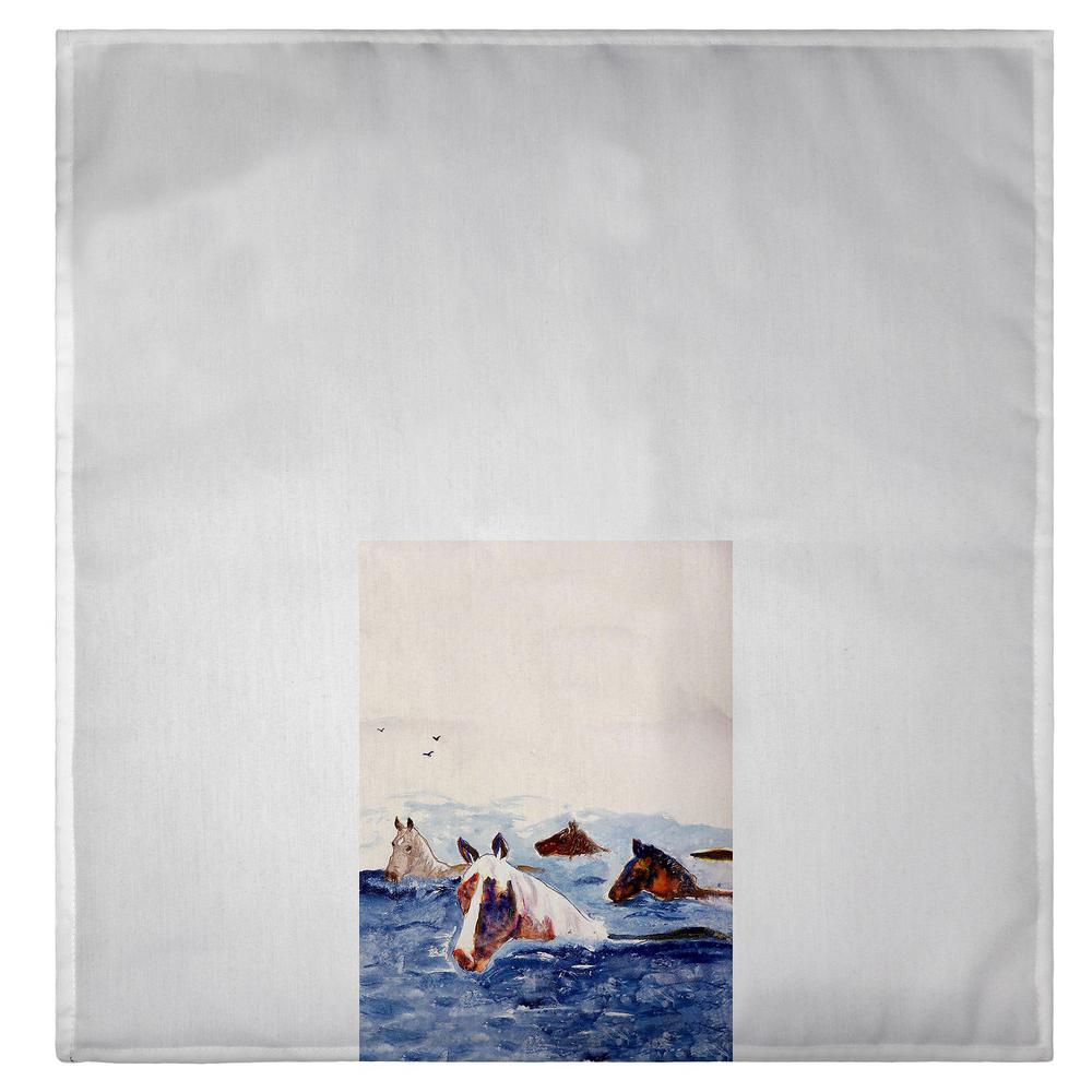 Chincoteague Ponies Guest Towel. Picture 2