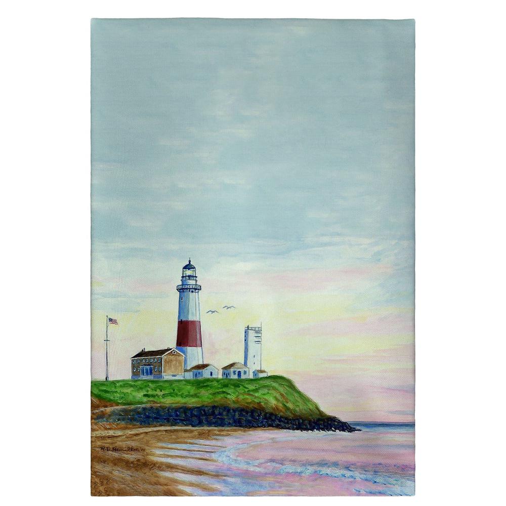 Montauk Lighthouse Guest Towel. Picture 1