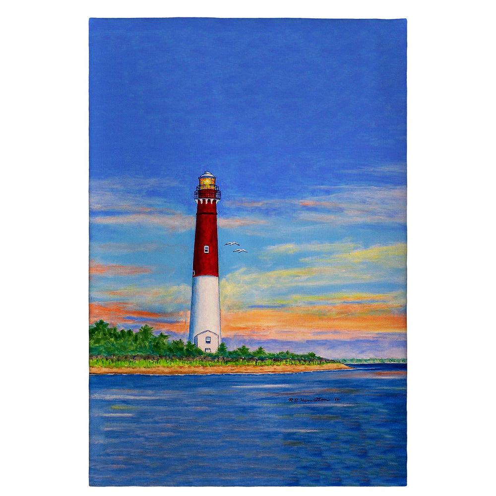 Barnegat Lighthouse Guest Towel. Picture 1