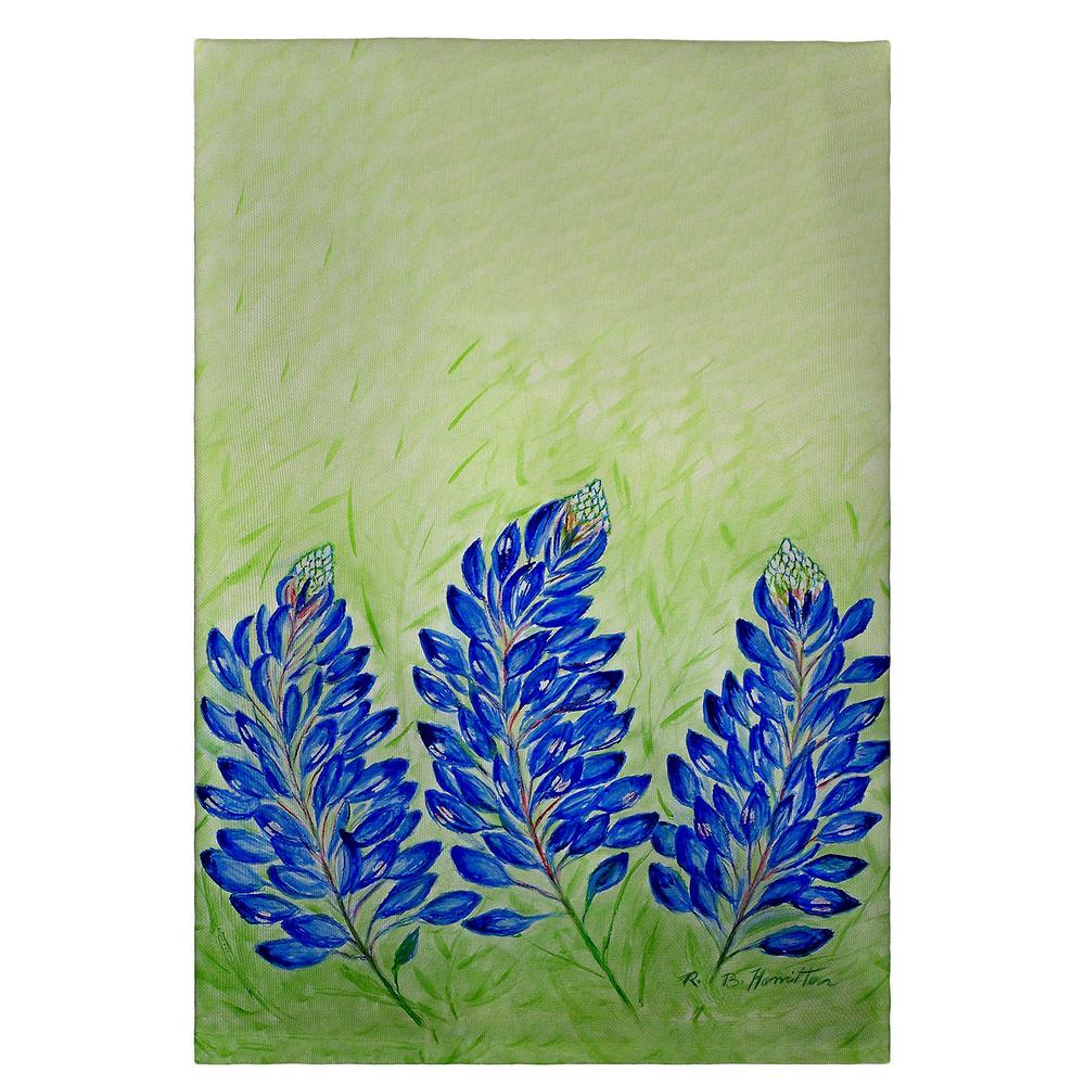 Blue Bonnets Guest Towel. Picture 1