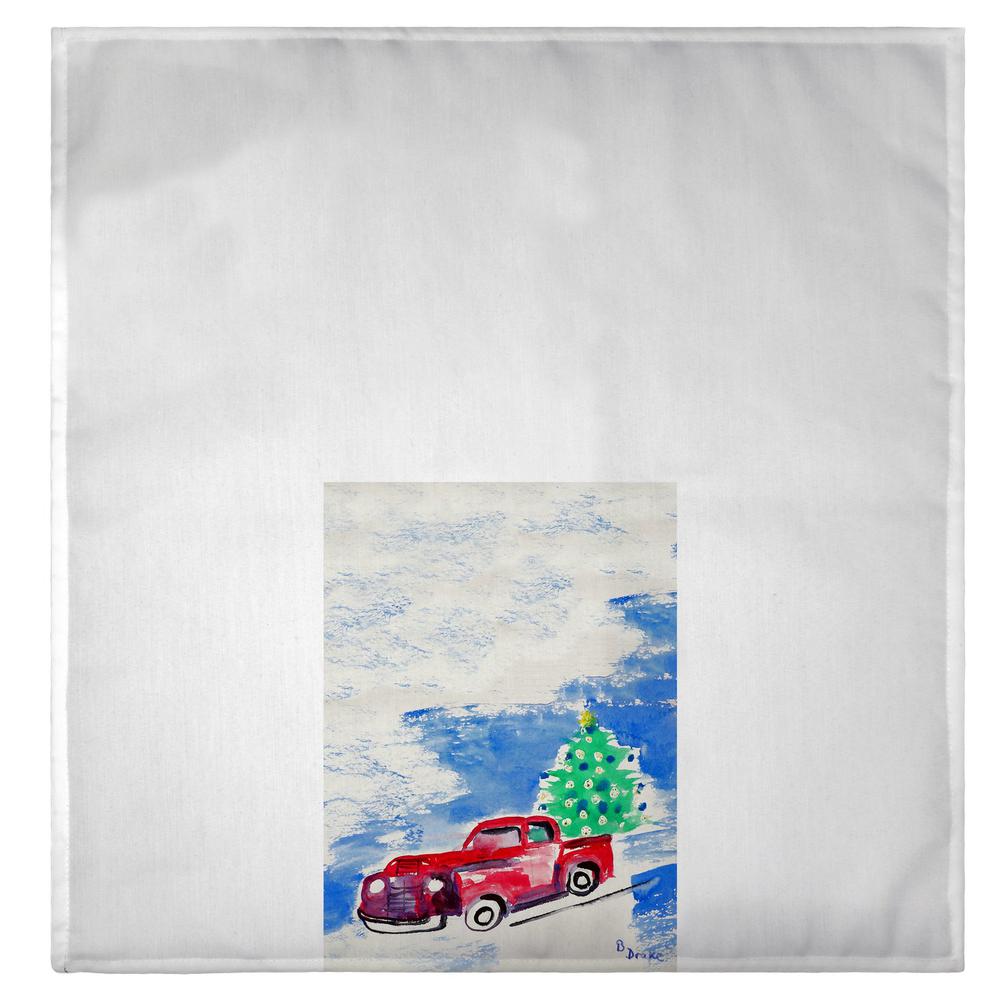 Truck and Tree Guest Towel. Picture 2