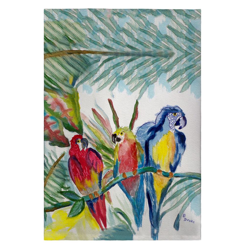 Parrot Family Guest Towel. Picture 1