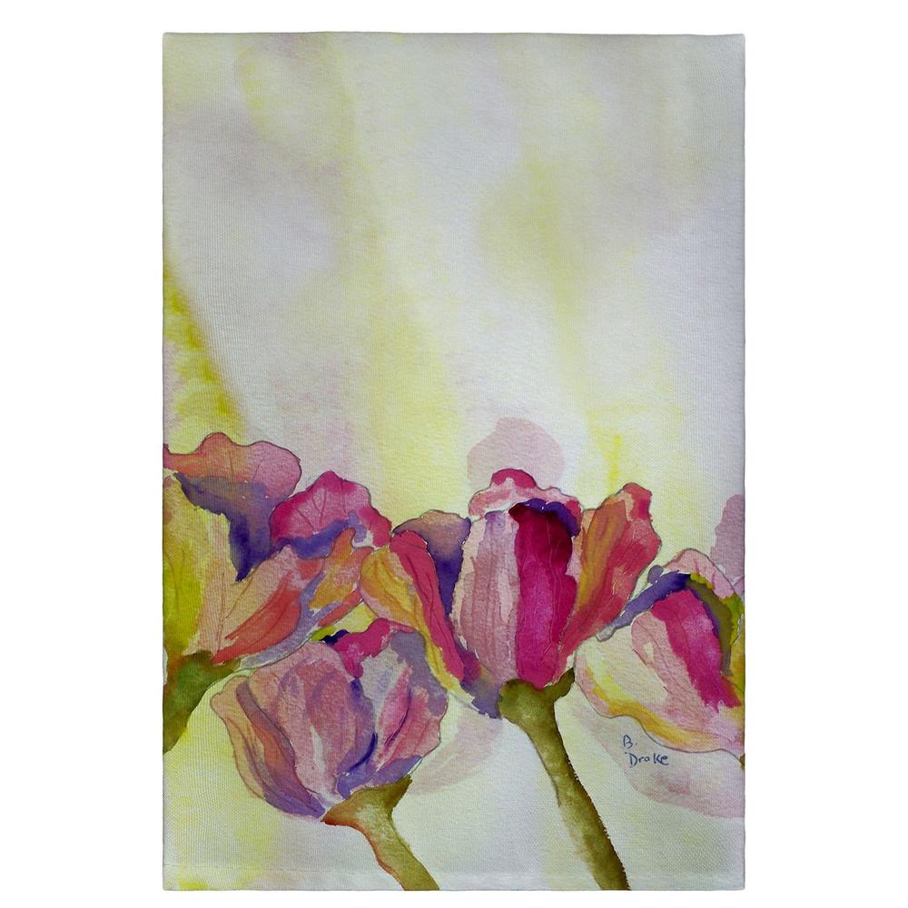 Tulips Guest Towel. Picture 1