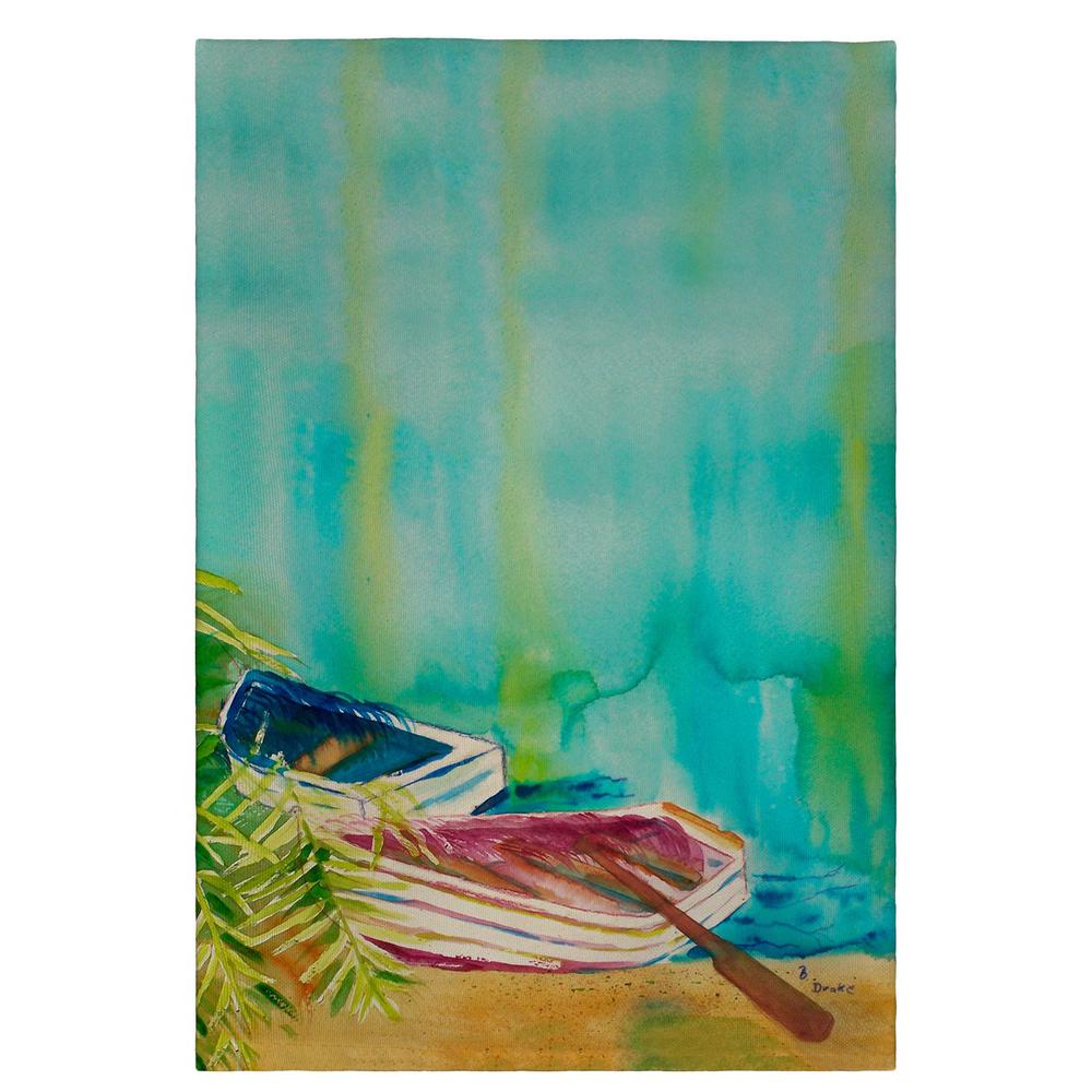 Row Boats Guest Towel. Picture 1