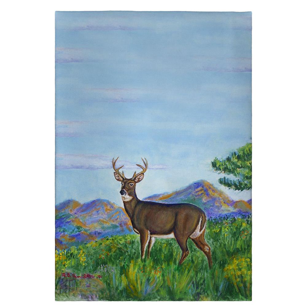Deer in Mountains Guest Towel. Picture 1