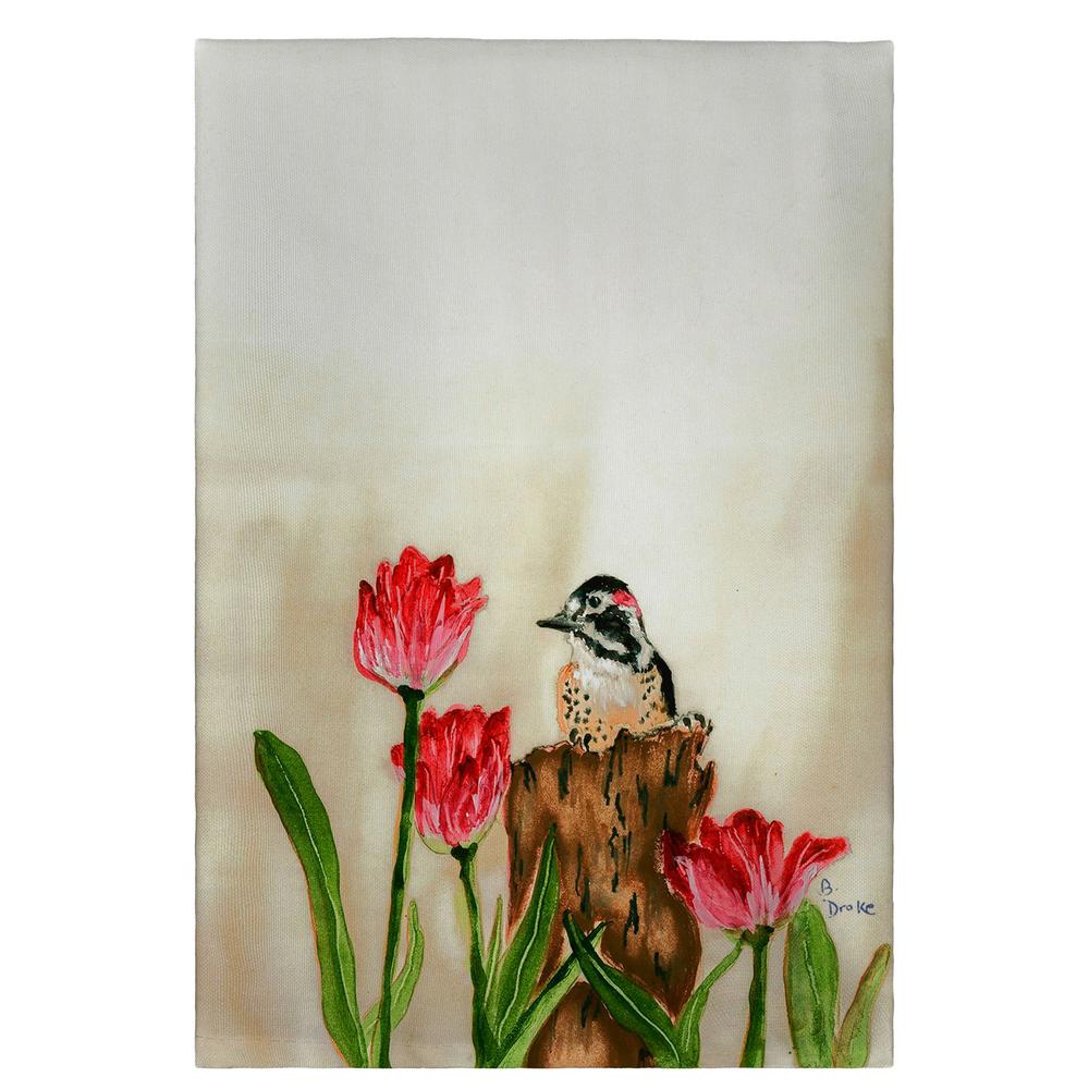 Woodpecker Guest Towel. Picture 1