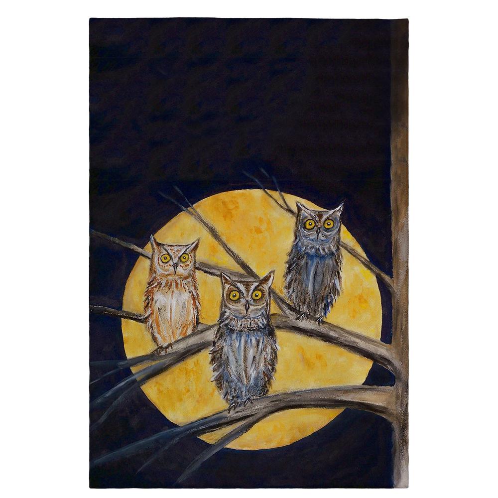 Night Owls Guest Towel. Picture 1