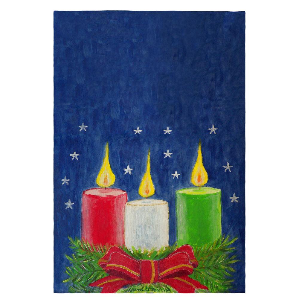 Christmas Candles Guest Towel. Picture 1