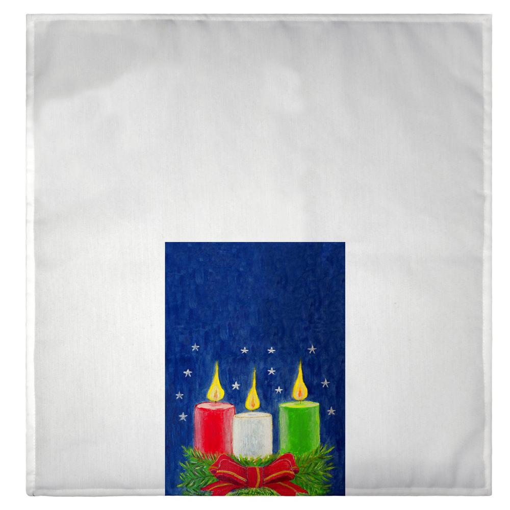 Christmas Candles Guest Towel. Picture 2