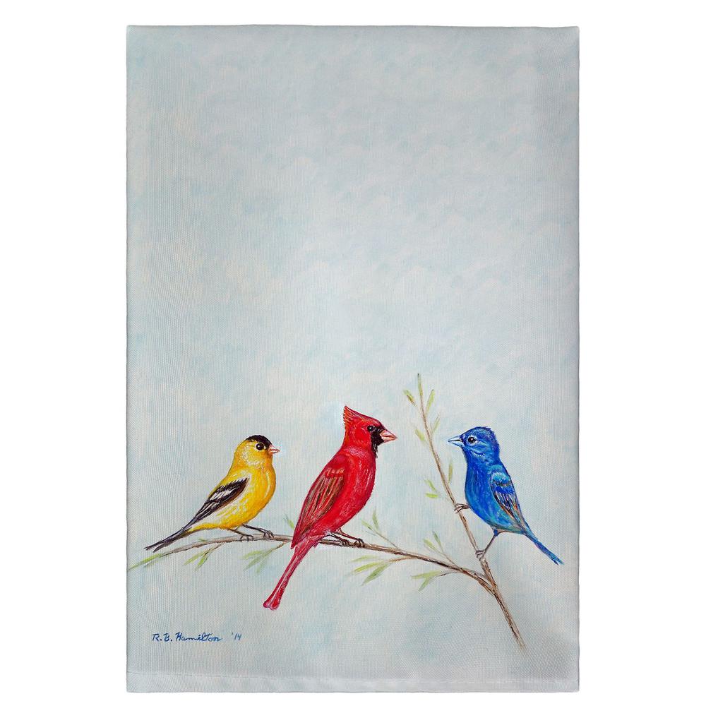 Three Birds Guest Towel. Picture 1