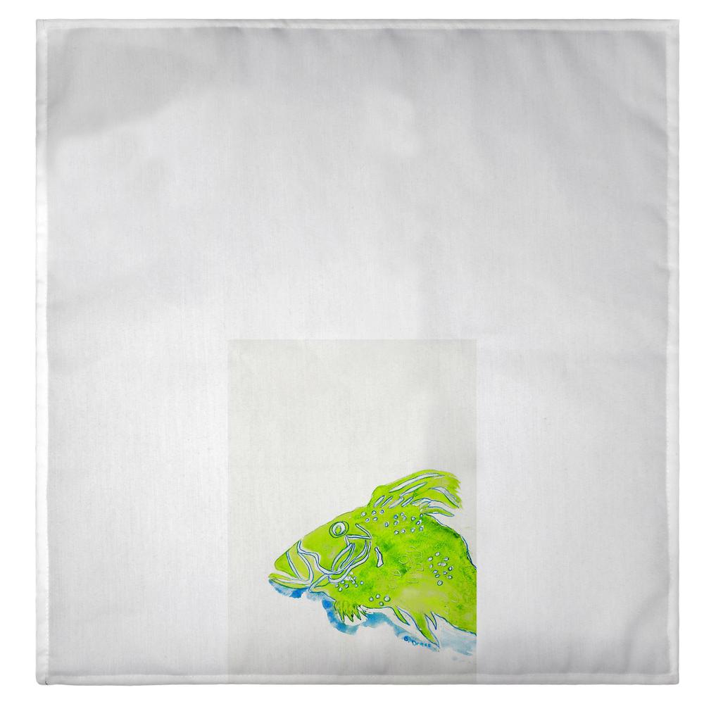 Green Fish Guest Towel. Picture 2