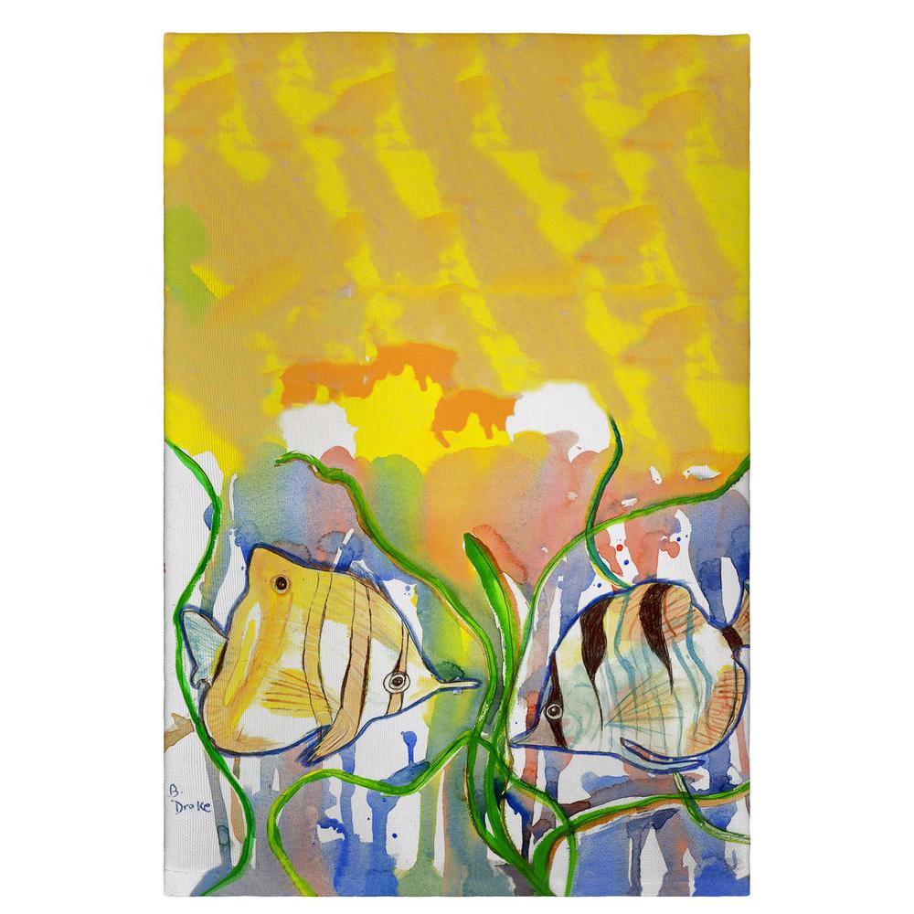 Angel Fish Guest Towel. Picture 1