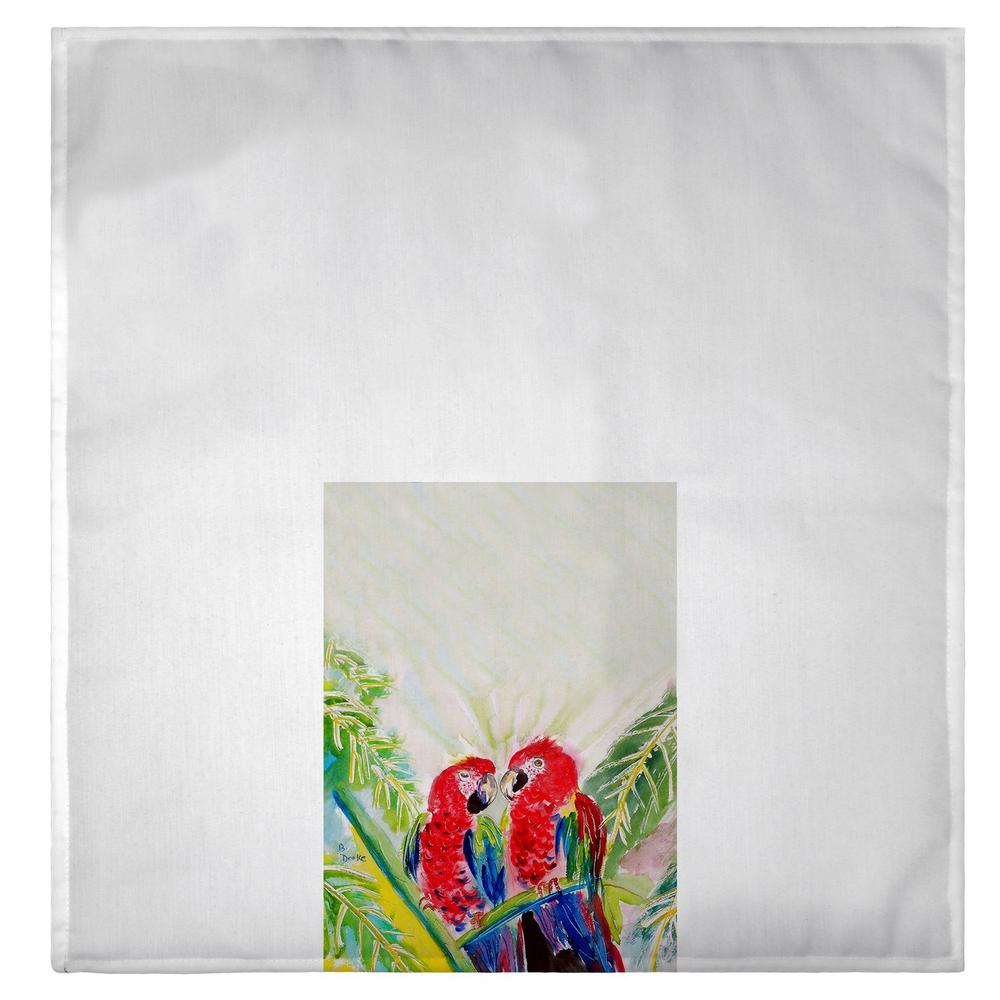 Two Parrots Guest Towel. Picture 2