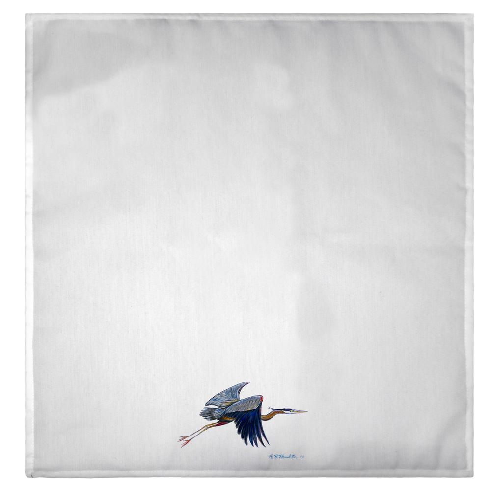 Eddie's Blue Heron Guest Towel. Picture 2