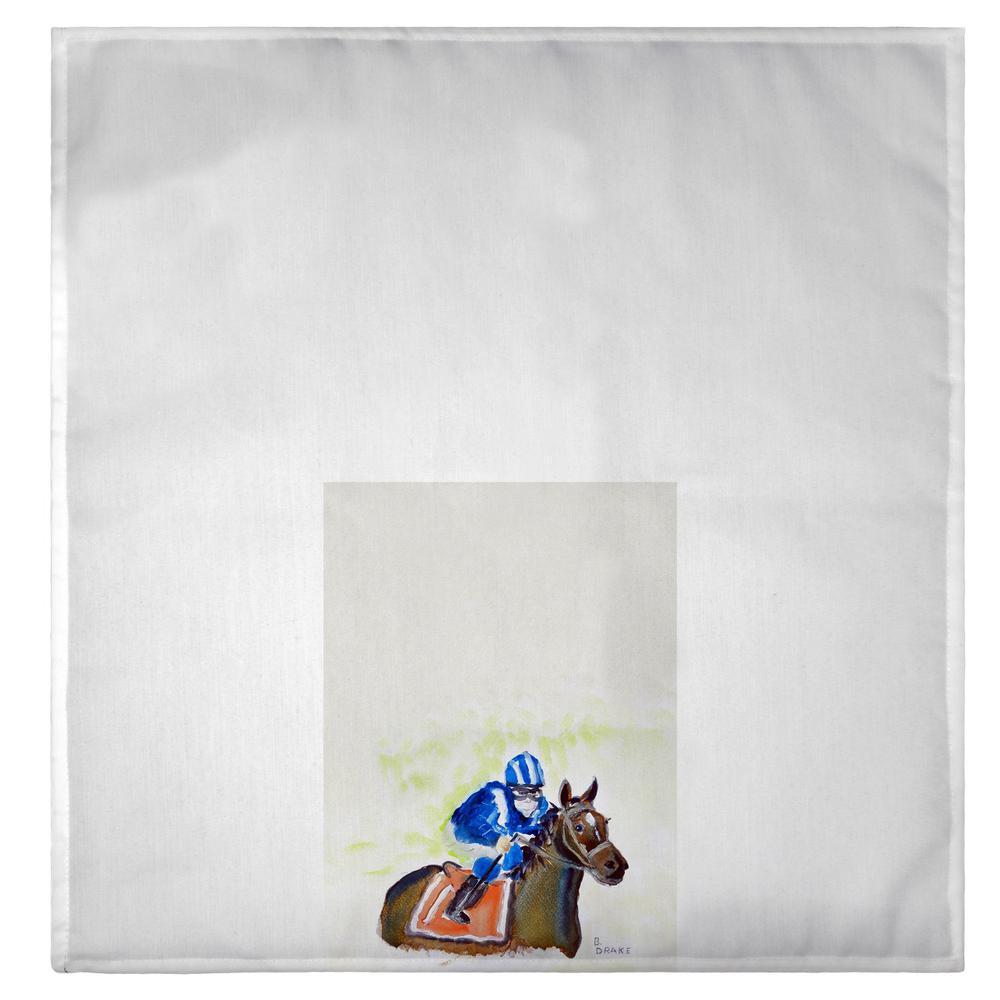 Horse and Jockey Guest Towel. Picture 2