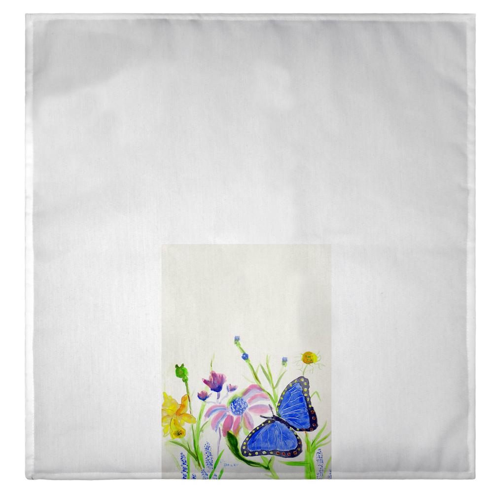 Betsy's Blue Morpho Guest Towel. Picture 2