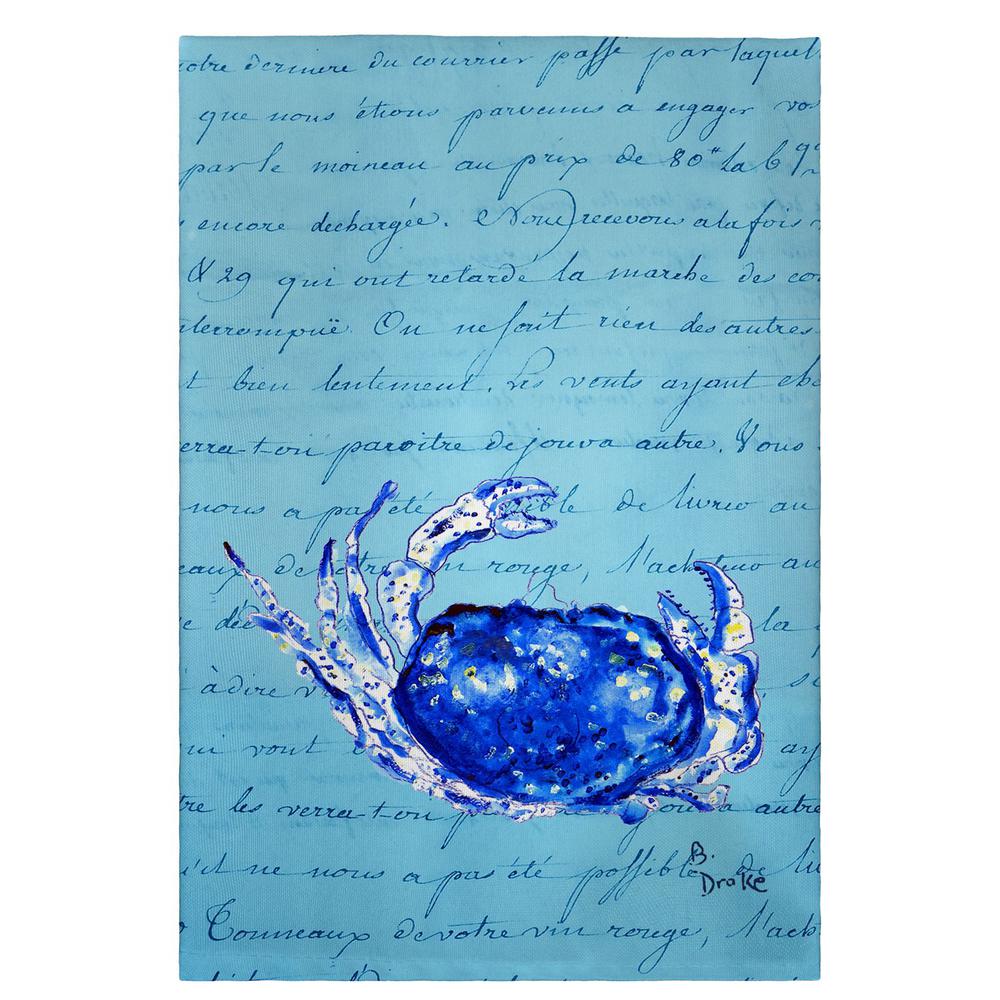 B Script Crab Guest Towel. Picture 1