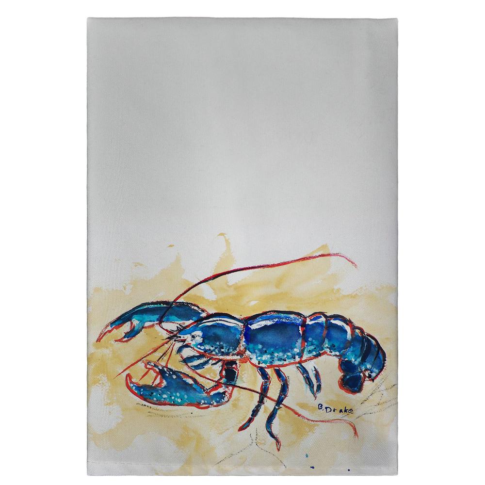 Blue Lobster Guest Towel. Picture 1