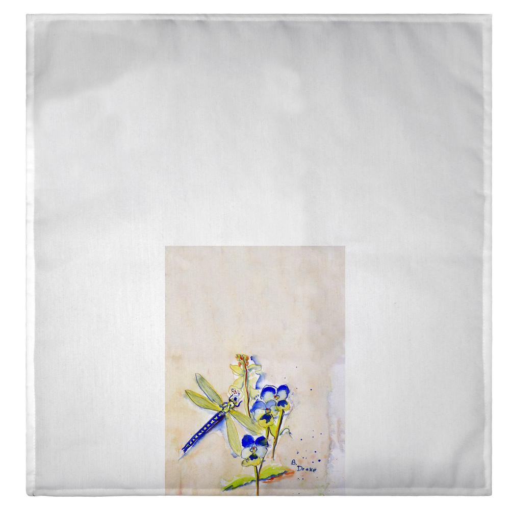 Blue DragonFly Guest Towel. Picture 2