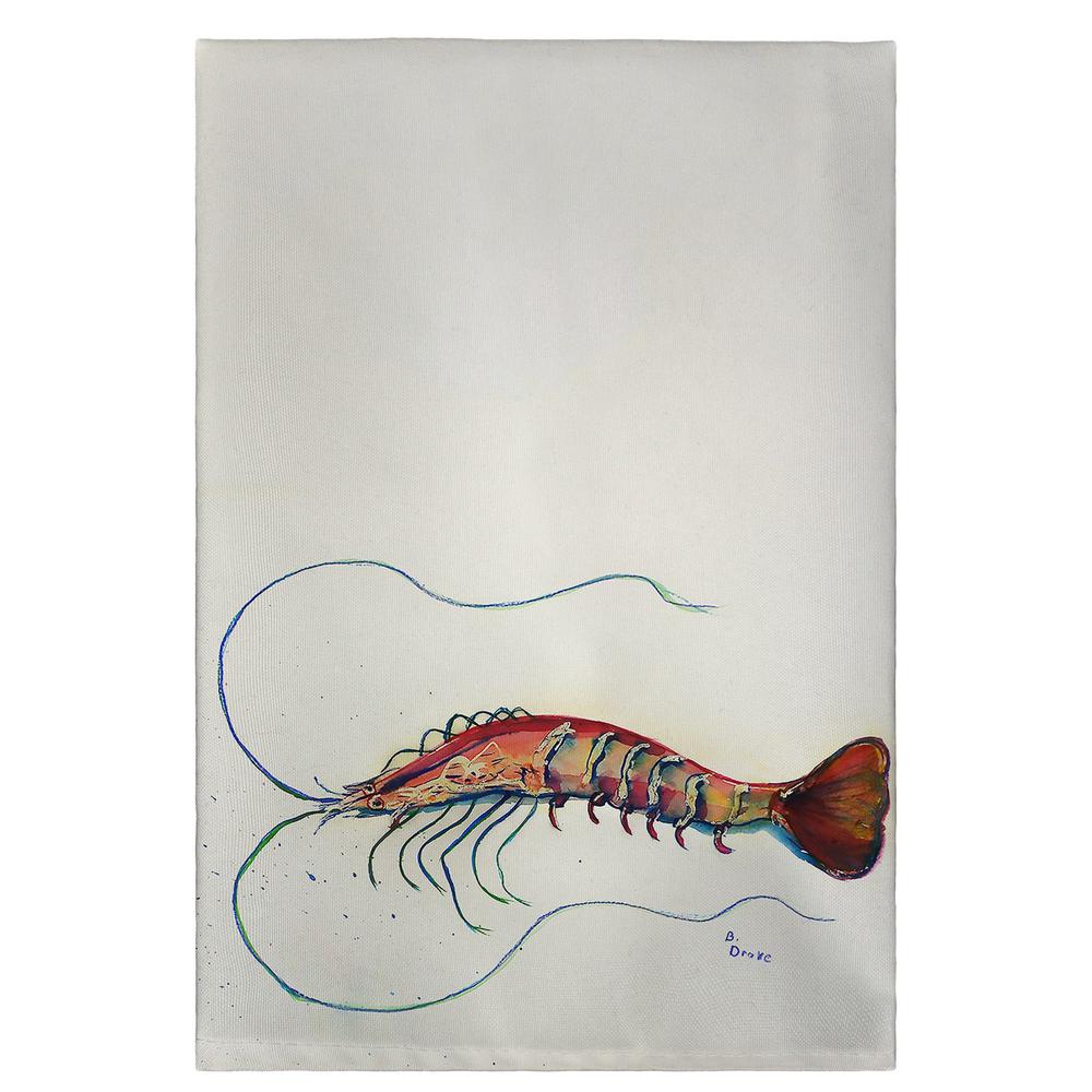 Betsy's Shrimp Guest Towel. Picture 1