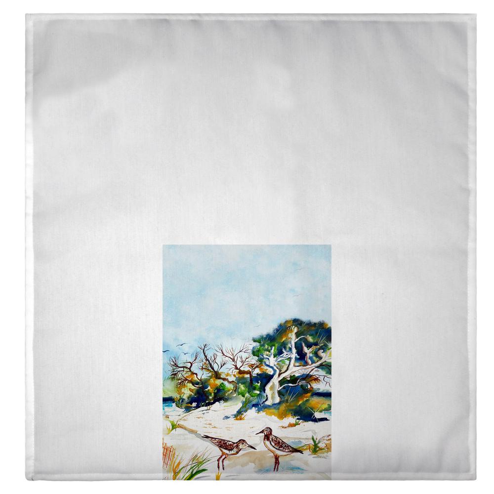 Trees & Beach Guest Towel. Picture 2