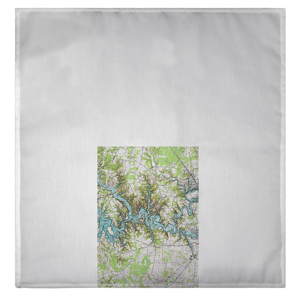 Tims Ford Lake, TN Nautical Map Guest Towel. Picture 2