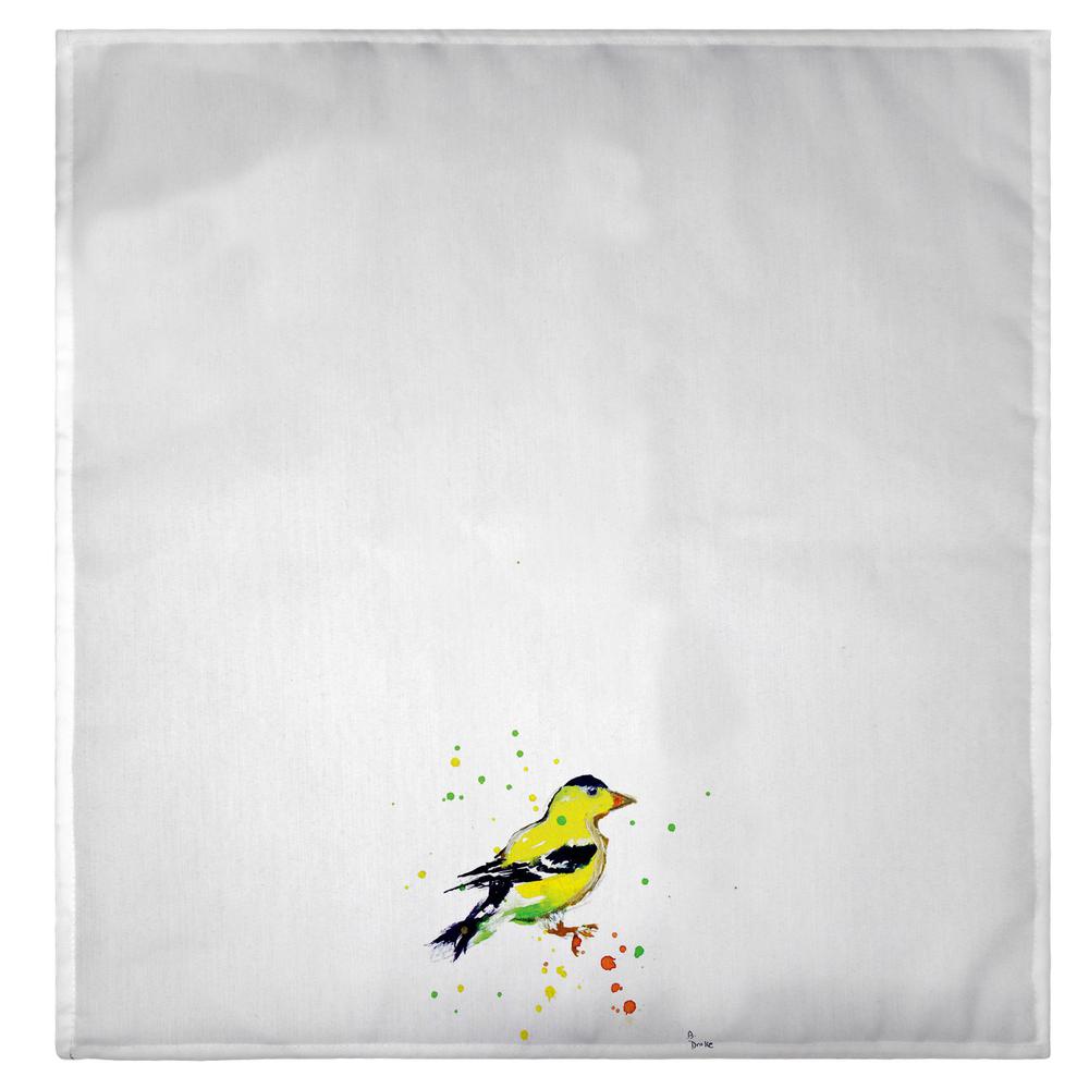 Betsy's Goldfinch Guest Towel. Picture 2