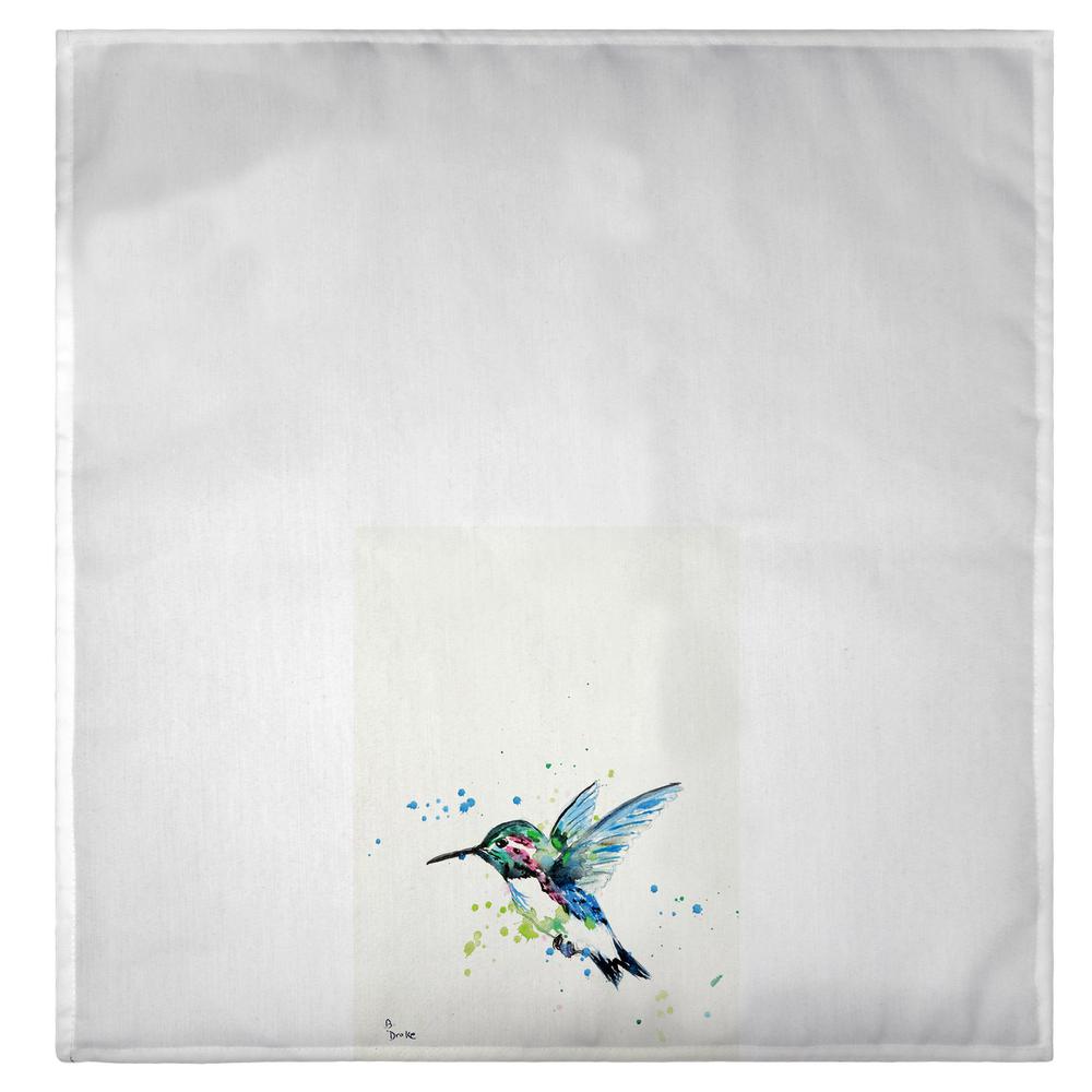 Green Hummingbird Guest Towel. Picture 2