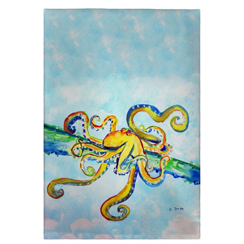 Crazy Octopus Guest Towel. Picture 1