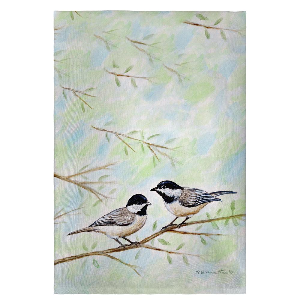 Dick's Chickadees Guest Towel. Picture 1