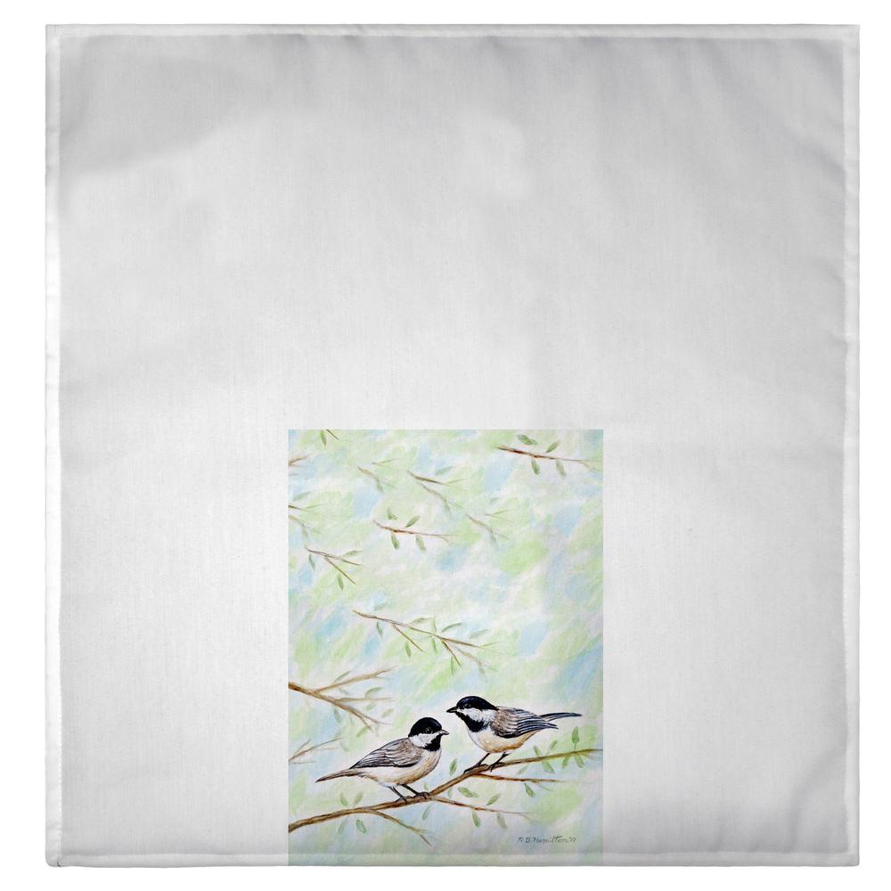 Dick's Chickadees Guest Towel. Picture 2