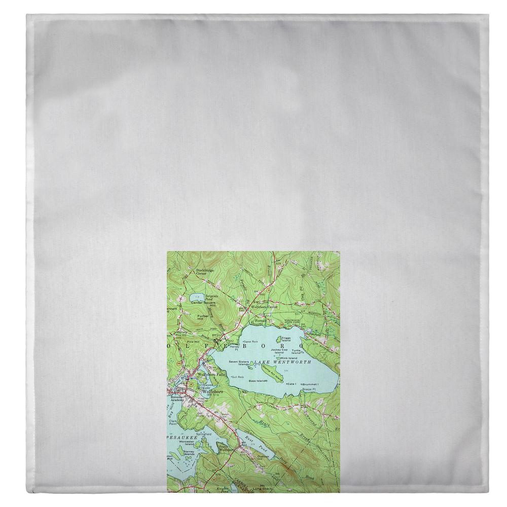 Lake Wentworth, NH Nautical Map Guest Towel. Picture 2