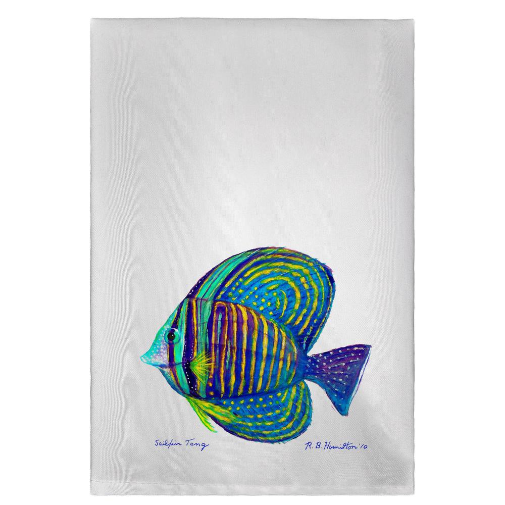Sailfin Tang Guest Towel. Picture 1