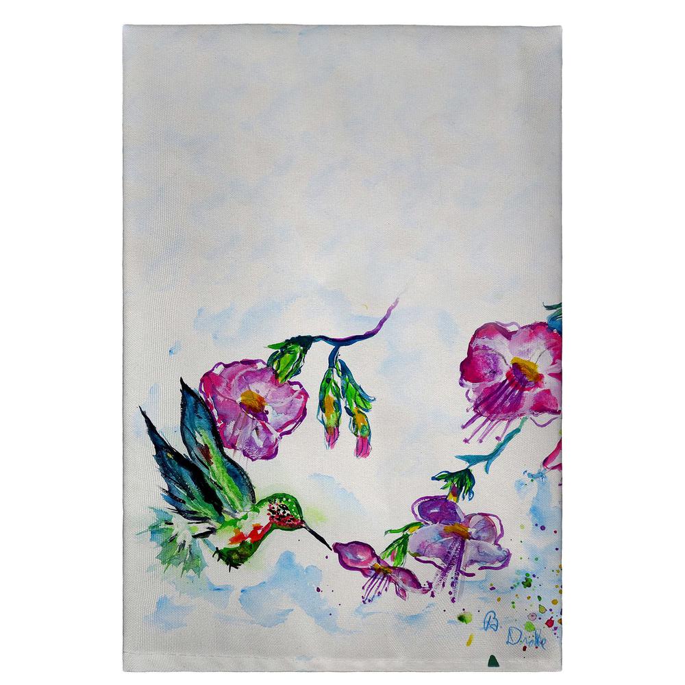 Feeding Hummingbird Guest Towel. Picture 1