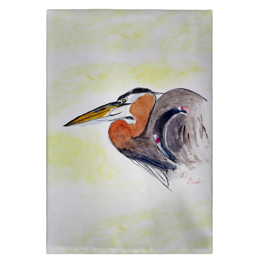 Heron Portrait Guest Towel. Picture 1