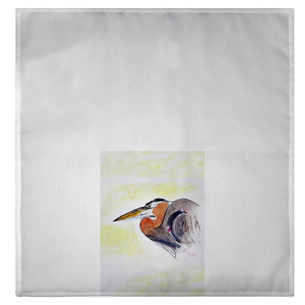 Heron Portrait Guest Towel. Picture 2