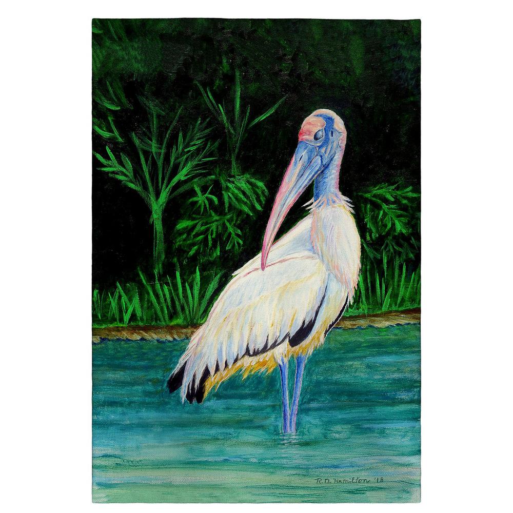Dick's Wood Stork Guest Towel. Picture 1