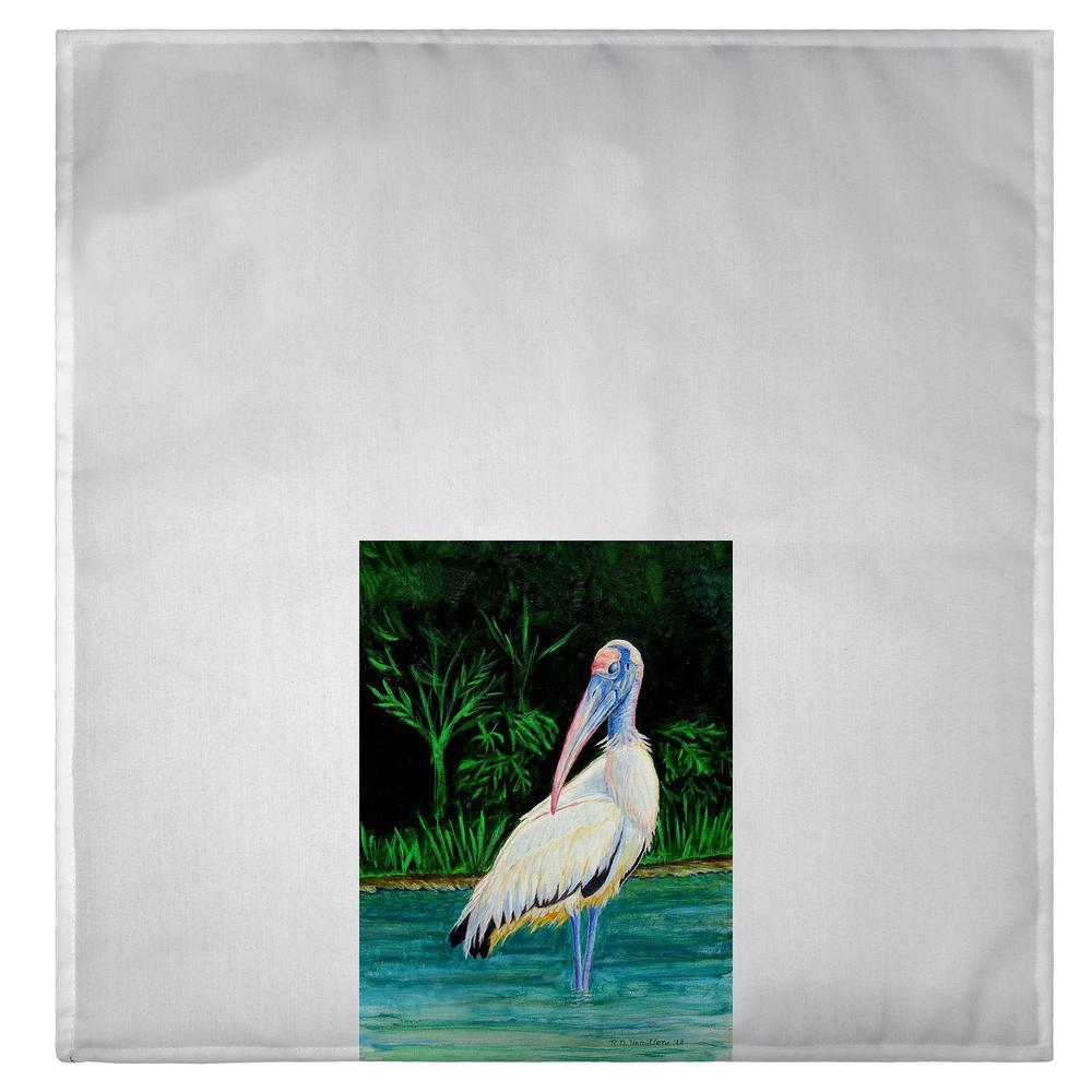 Dick's Wood Stork Guest Towel. Picture 2