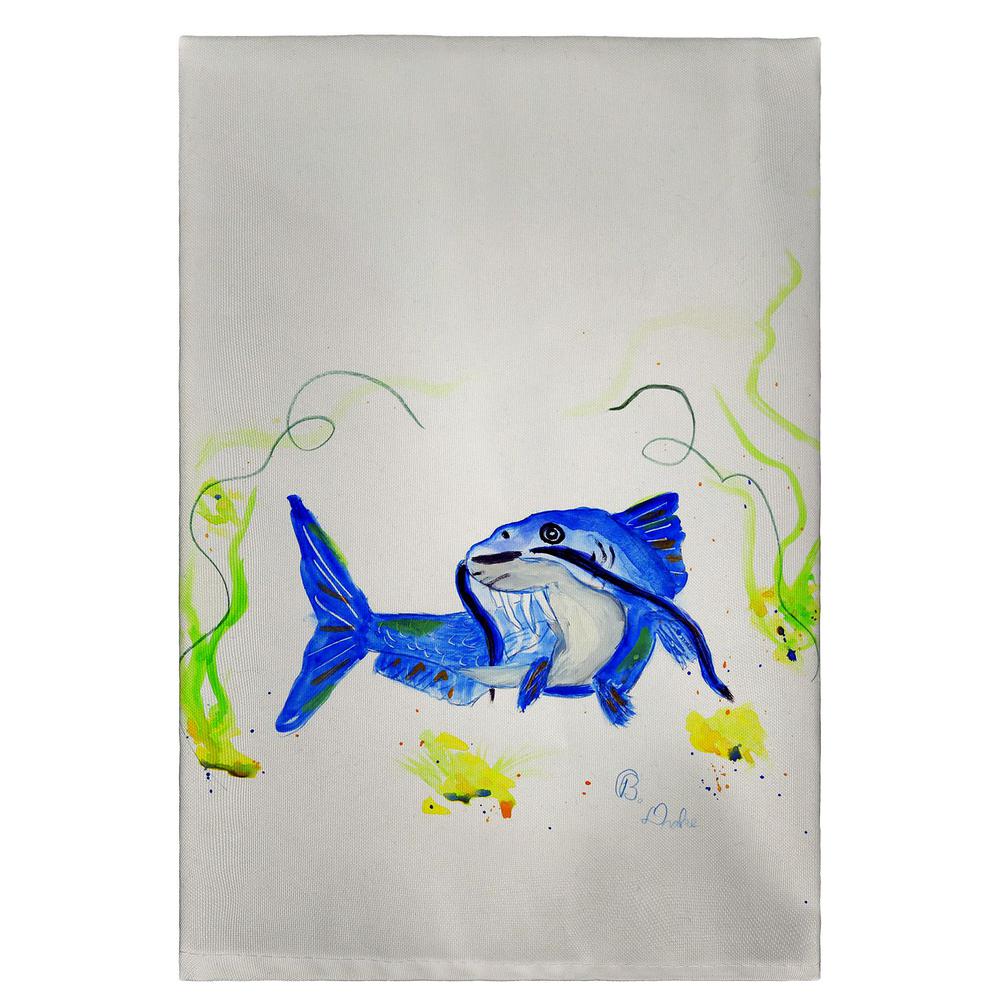 Betsy's Catfish Guest Towel. Picture 1